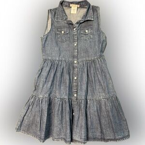 LOVE SQUARED GIRLS DENIM DRESS, SIZE 10